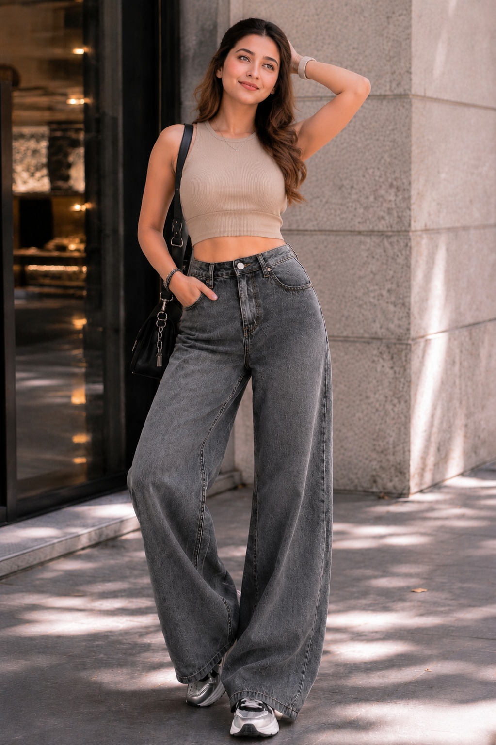 Women’s High Waist Wide Leg Baggy Fit Jeans | Casual Loose Fit Denim Jeans. - Image 5