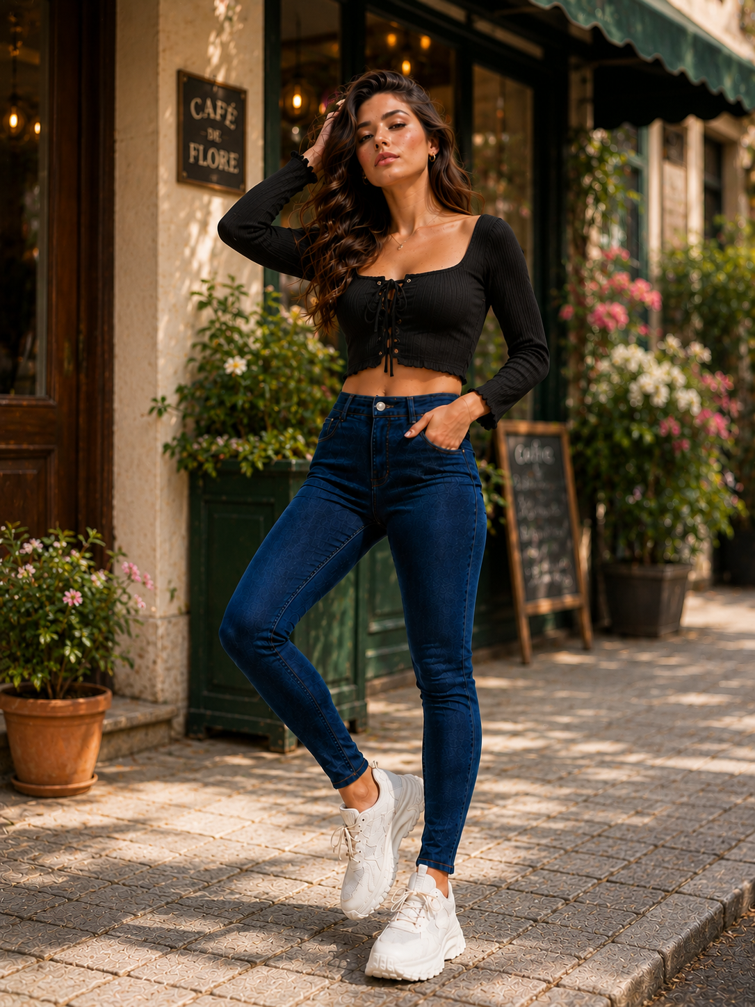 Kitty Fashion Trending Women High Waist Skinny Fit Jeans for Girls and Women. - Image 5