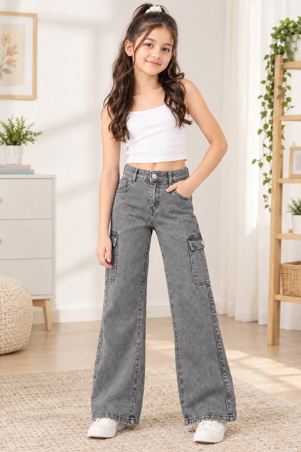 Trending strechable 6 pocket jeans for Kids. - Image 4
