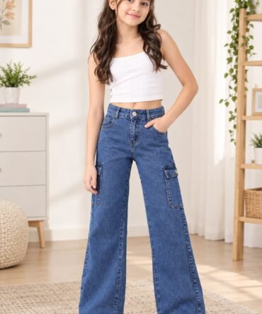 Trending strechable 6 pocket jeans for Kids.